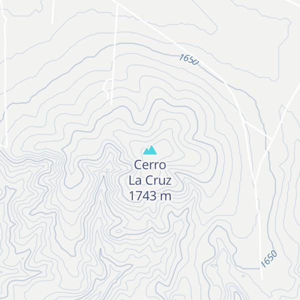 Map of Cerro La Cruz