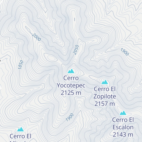 Map of Cerro Yocotepec