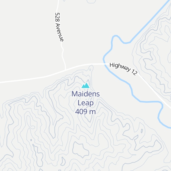 Map of Maidens Leap