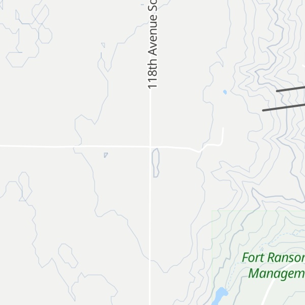 Map of Bears Den Hillock