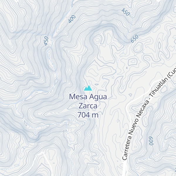 Map of Mesa Agua Zarca