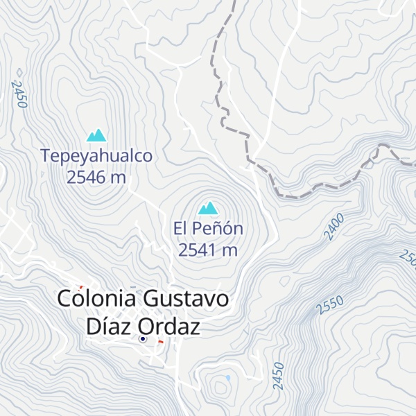 Map of El Peñón