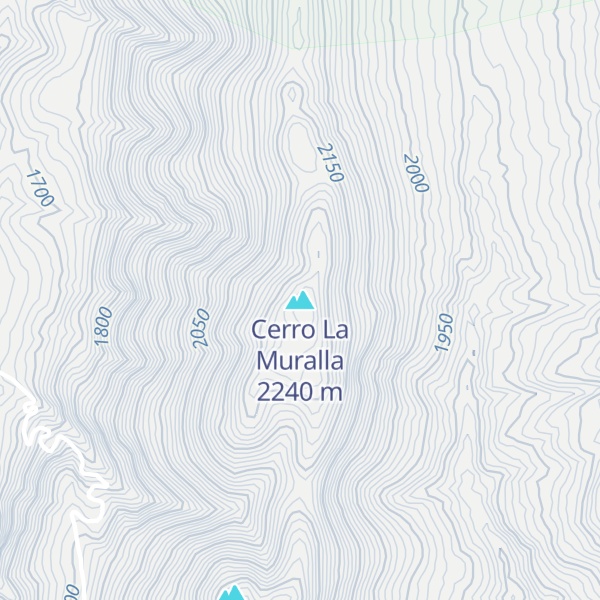 Map of Cerro La Muralla