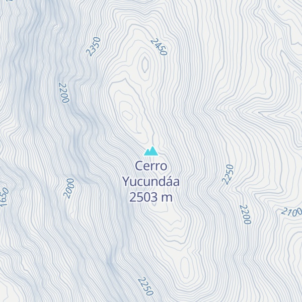 Map of Cerro Yucundáa