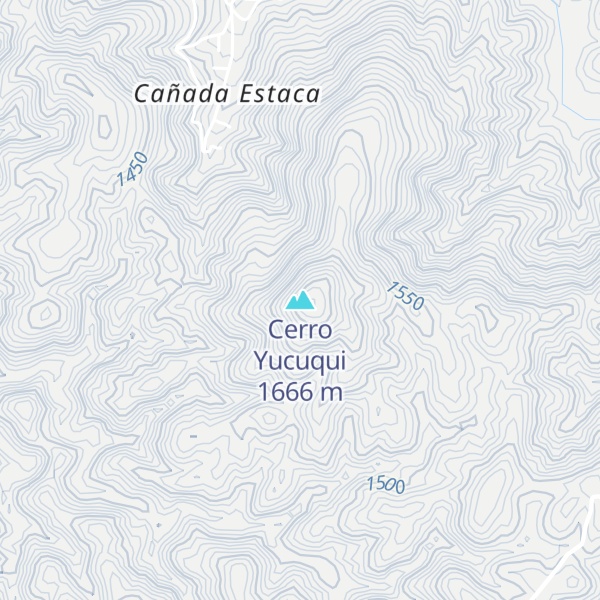 Map of Cerro Yucuqui