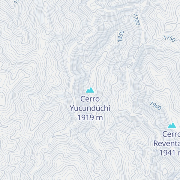 Map of Cerro Yucundúchi