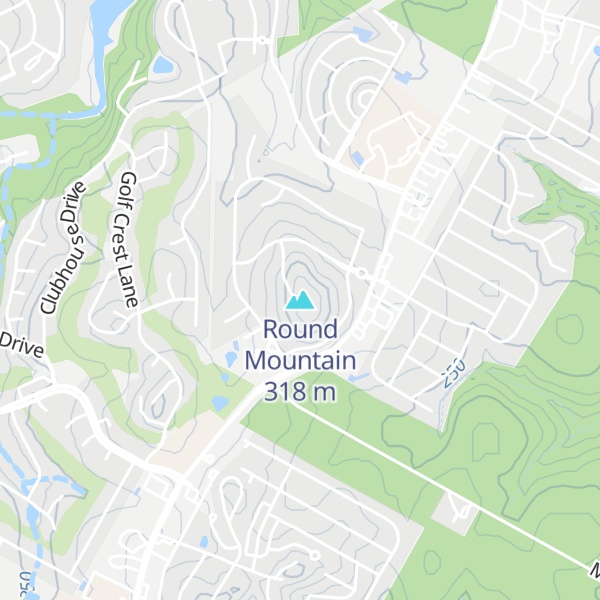 Map of Round Mountain
