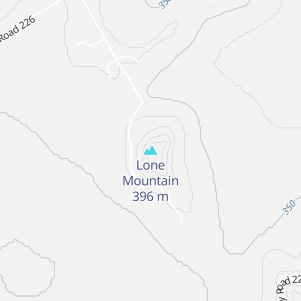 Map of Lone Mountain