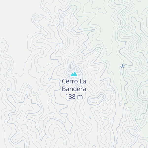Map of Cerro La Bandera