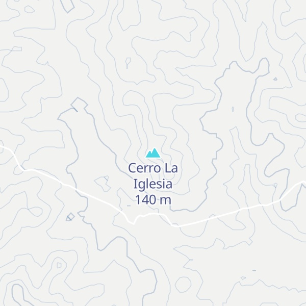 Map of Cerro La Iglesia