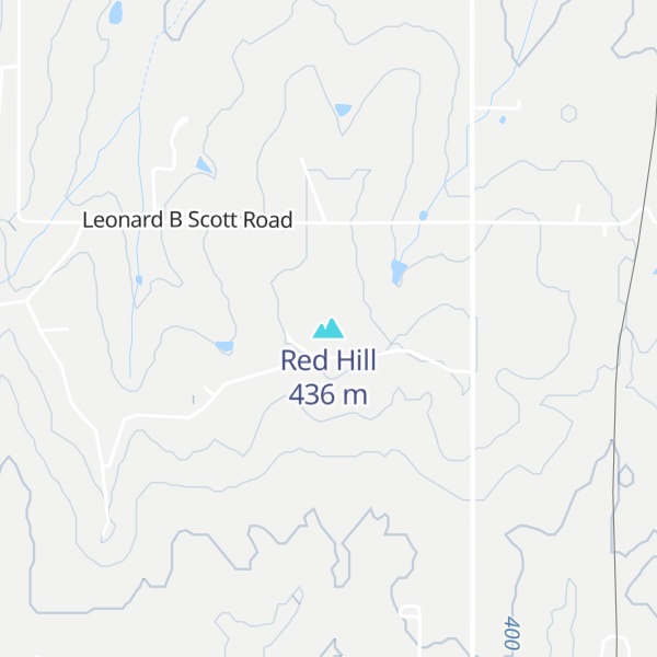 Map of Red Hill