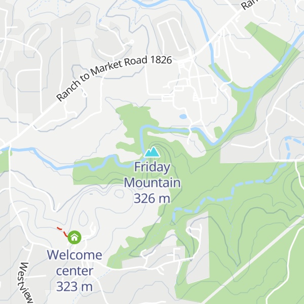 Map of Friday Mountain
