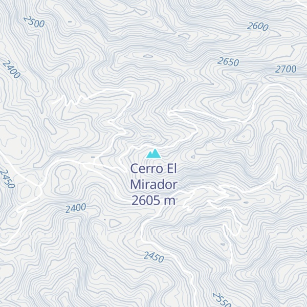 Map of Cerro El Mirador