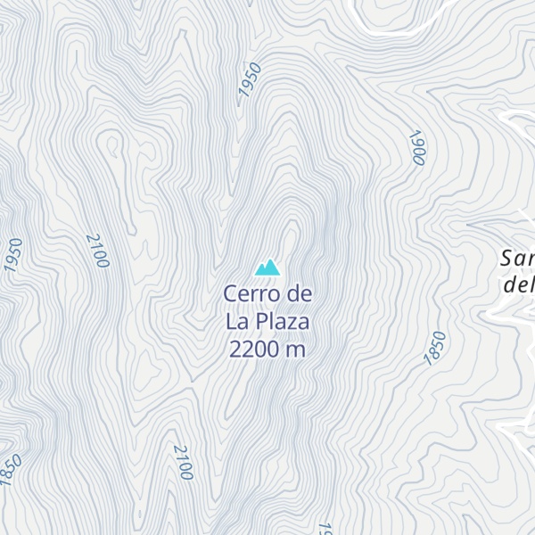 Map of Cerro de La Plaza