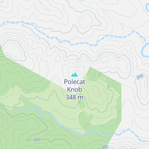 Map of Polecat Knob