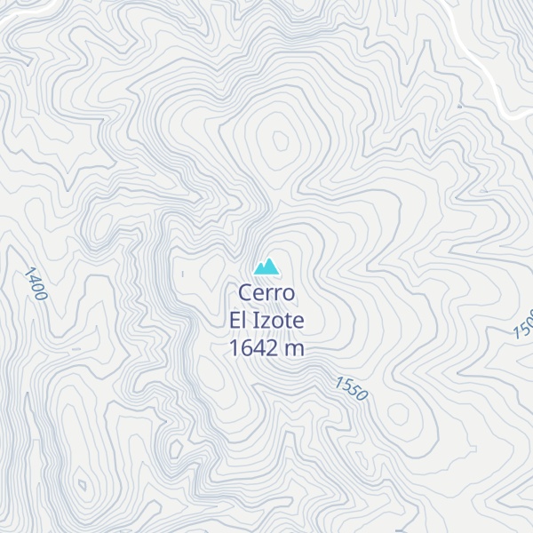 Map of Cerro El Izote
