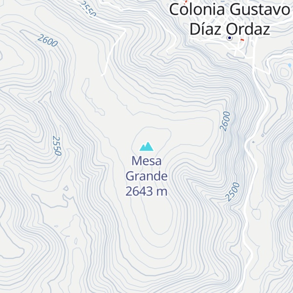 Map of Mesa Grande