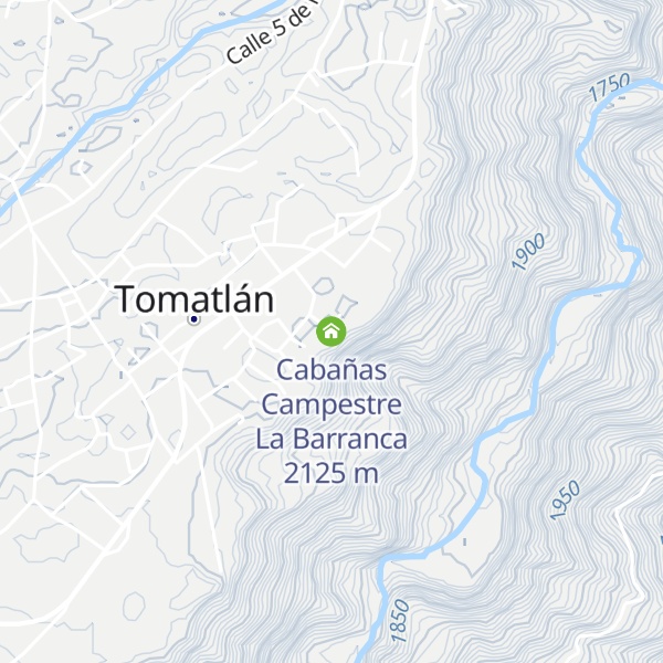 Map of Cabañas Campestre La Barranca