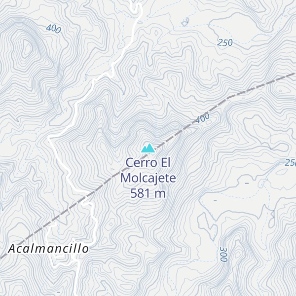 Map of Cerro El Molcajete