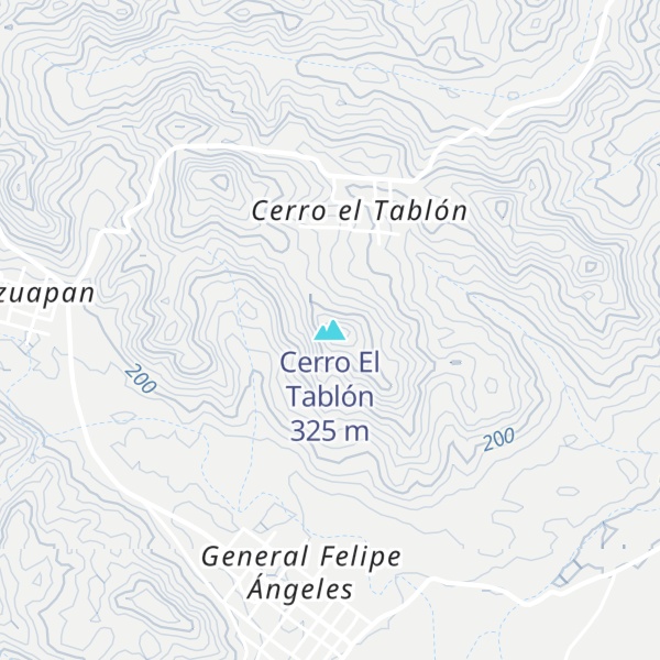 Map of Cerro El Tablón