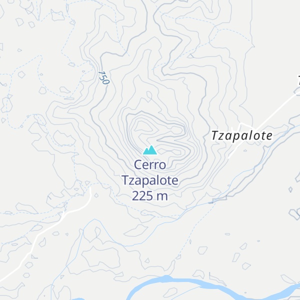 Map of Cerro Tzapalote
