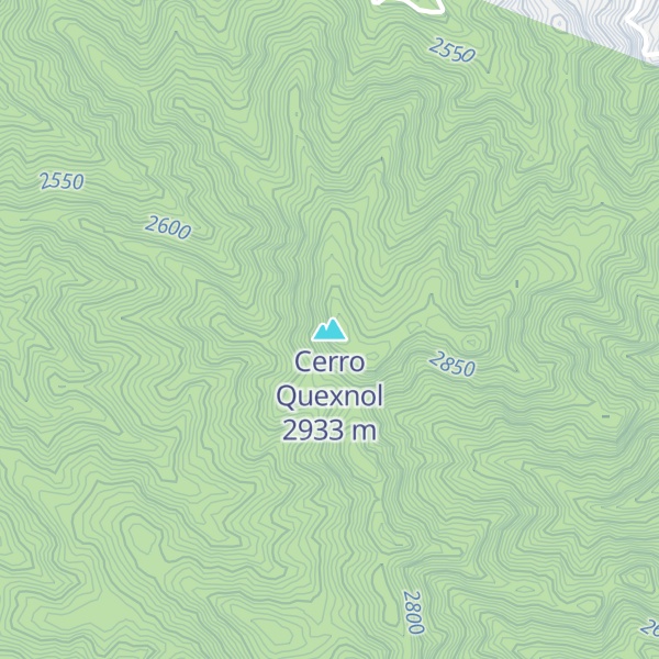 Map of Cerro Quexnol