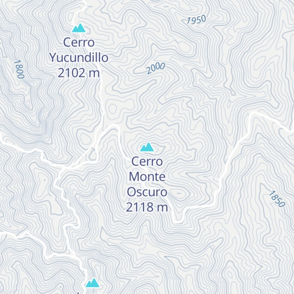 Map of Cerro Monte Oscuro