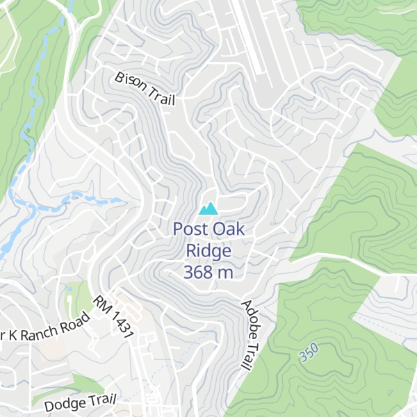 Map of Post Oak Ridge