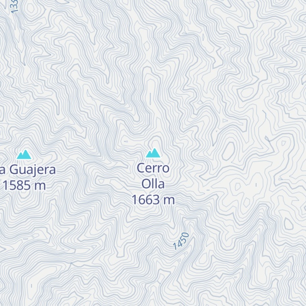 Map of Cerro Olla