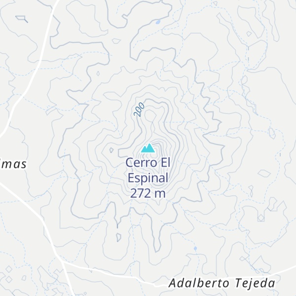 Map of Cerro El Espinal