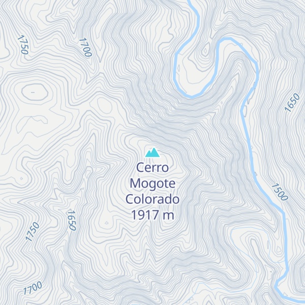 Map of Cerro Mogote Colorado
