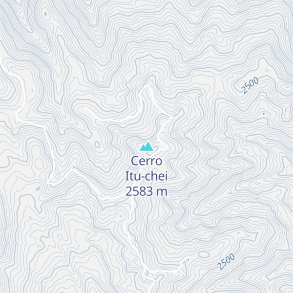 Map of Cerro Itu-chei