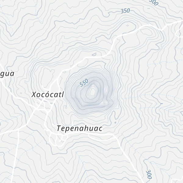 Map of Cerro Tepenahuac