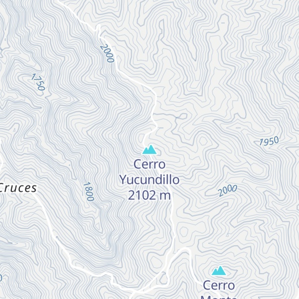 Map of Cerro Yucundillo