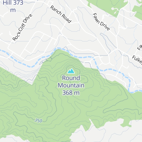 Map of Round Mountain