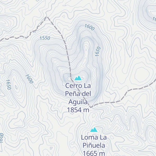 Map of Cerro La Peña del Aguila