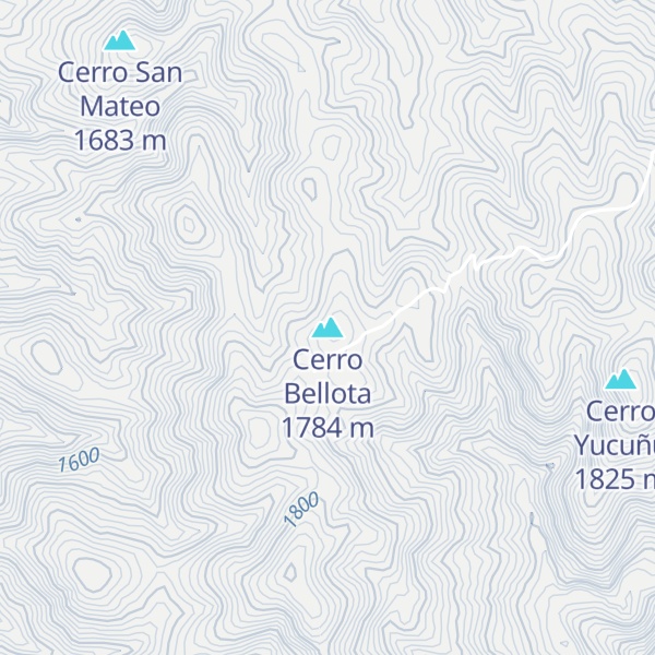 Map of Cerro Bellota