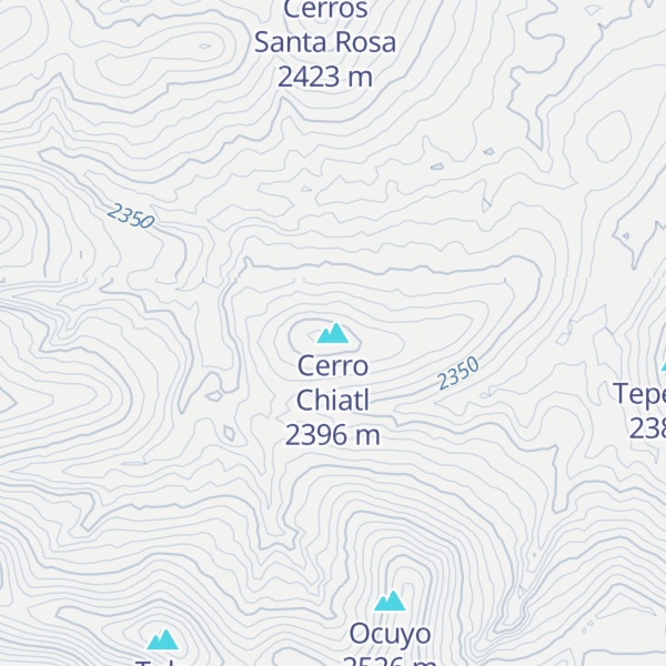 Map of Cerro Chiatl