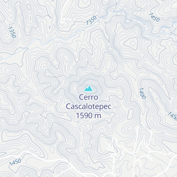 Map of Cerro Cascalotepec