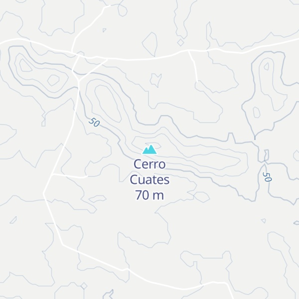 Map of Cerro Cuates