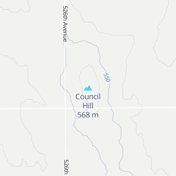 Map of Council Hill