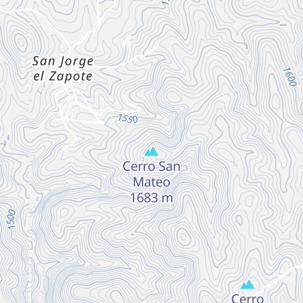 Map of Cerro San Mateo