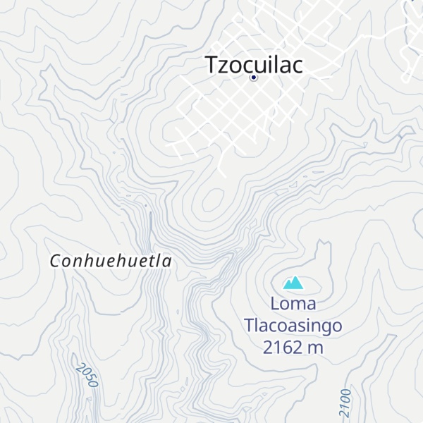 Map of Loma Cuautepetl