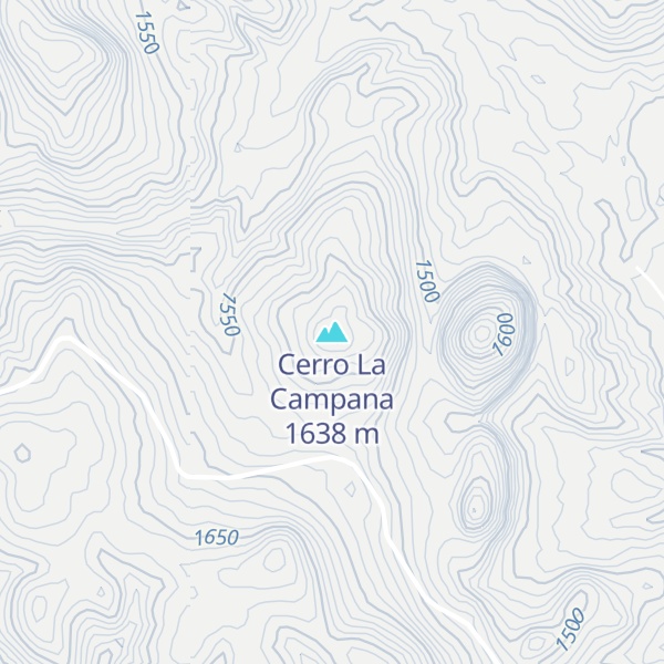 Map of Cerro La Campana