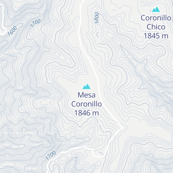 Map of Mesa Coronillo