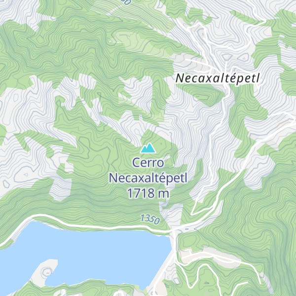 Map of Cerro Necaxaltépetl