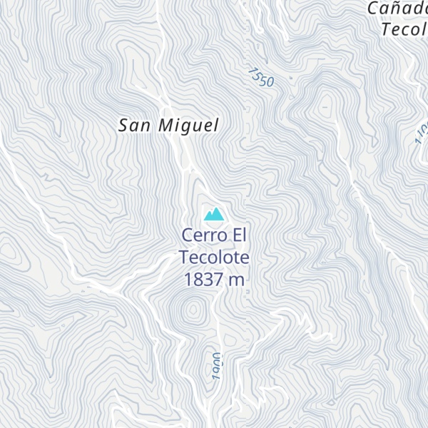 Map of Cerro El Tecolote