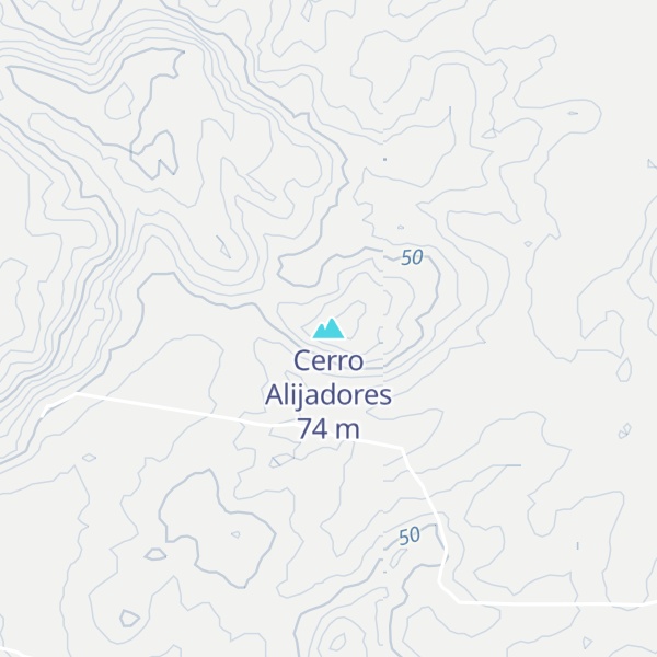 Map of Cerro Alijadores