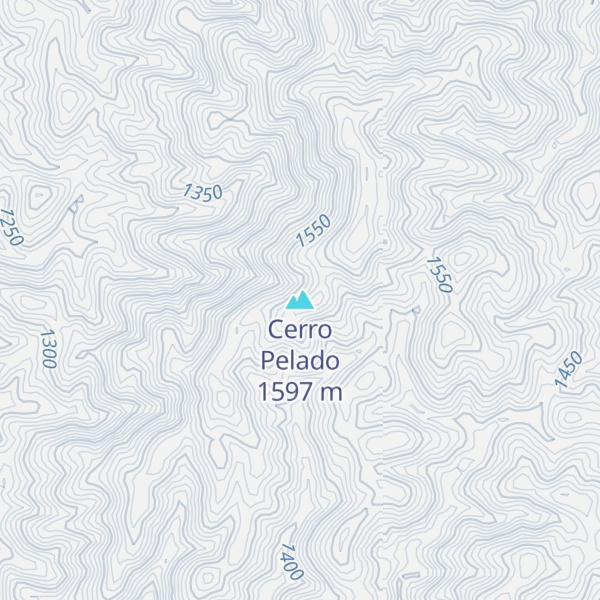 Map of Cerro Pelado