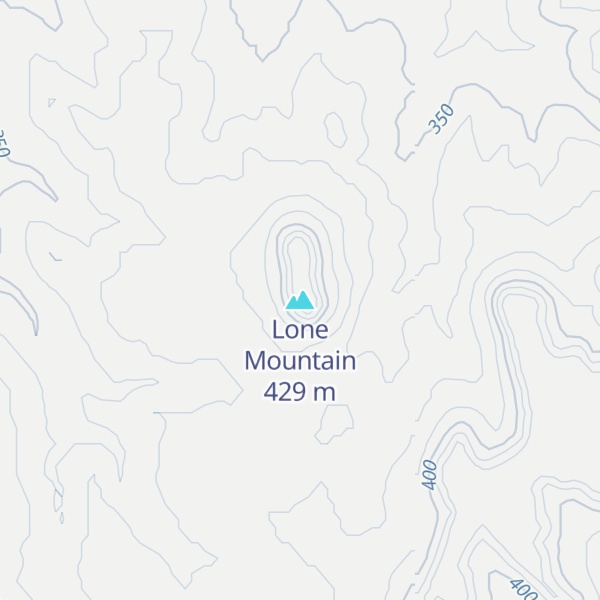 Map of Lone Mountain